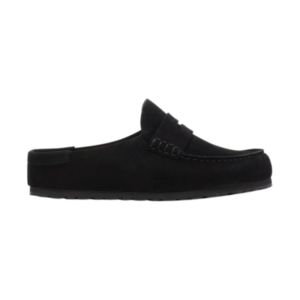 Birkenstock Naples suede loafer-style mules – Black