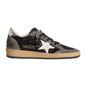 Golden Goose Ball Star in glitter with leather star and metallic leather heel tab(Women’s)