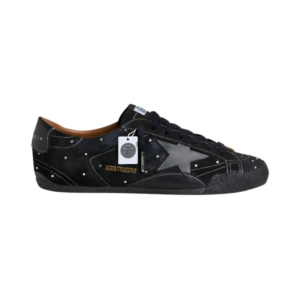 Golden Goose True-Star in black suede with Swarovski crystals
